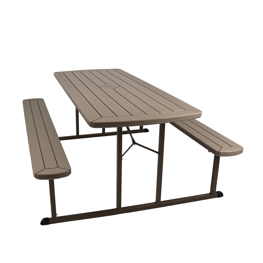 Blow Molded Picnic Table- Brown