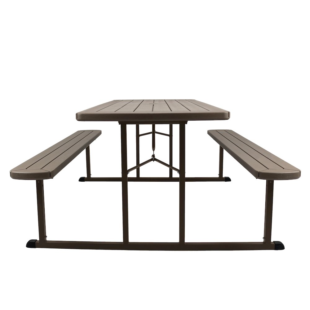 Blow Molded Picnic Table- Brown