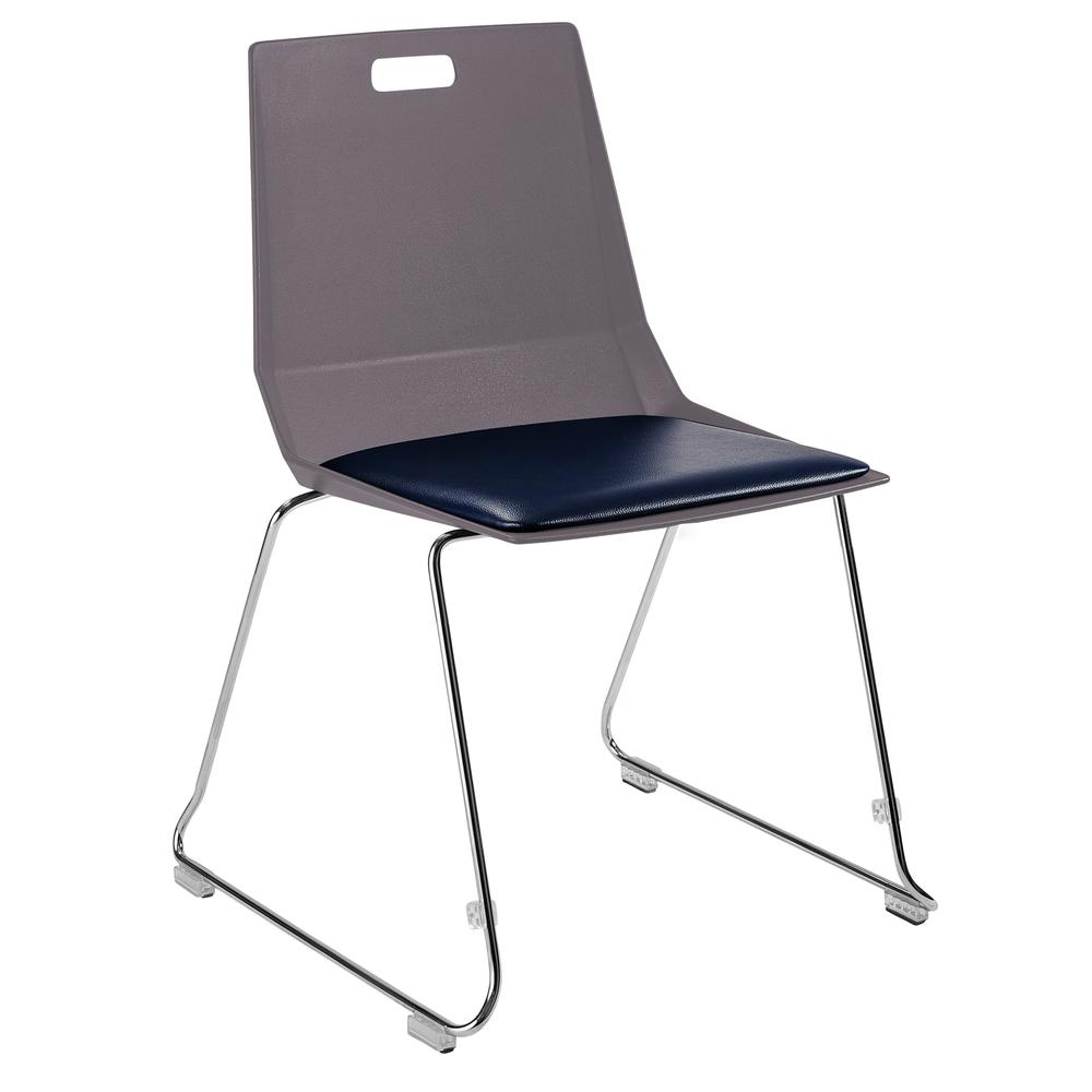 NPS® LūvraFlex Chair – Poly Back/Padded Seat -Multi