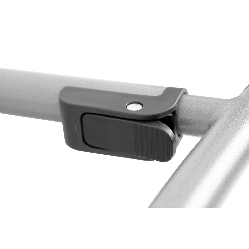 Plastic fold in half adjustable height table