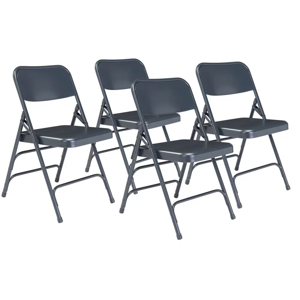 NPS® 300 Series Deluxe All-Steel Triple Brace Double Hinge Folding Chair