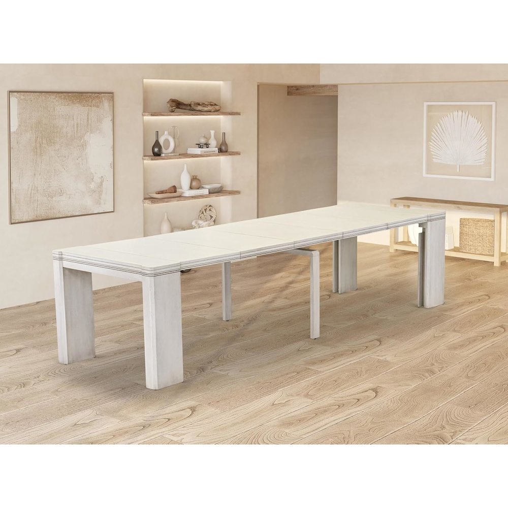 Extendable Dining Table – a Rectangle Dining Table Top with Removable leaf & Stylish Legs