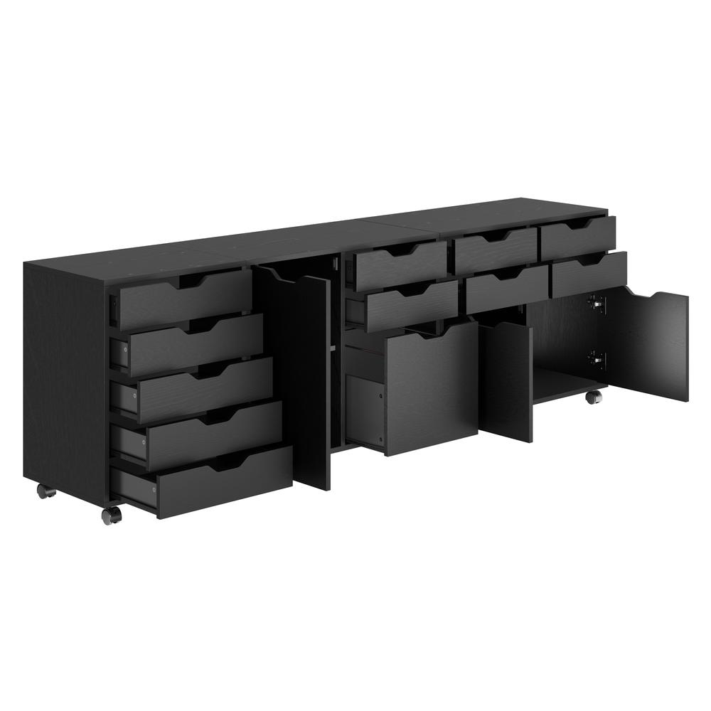 Halifax 3-Pc Cabinet Set with File Drawer