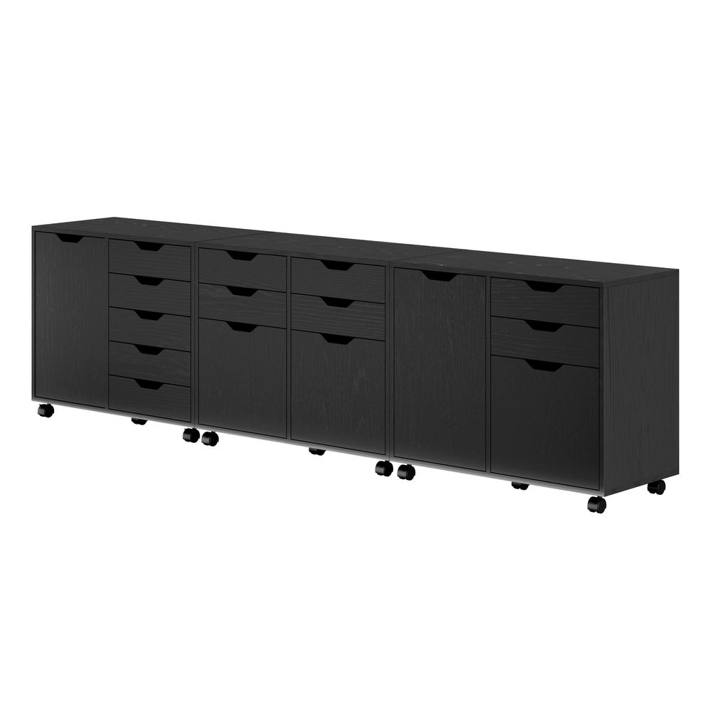 Halifax 3-Pc Cabinet Set with File Drawer