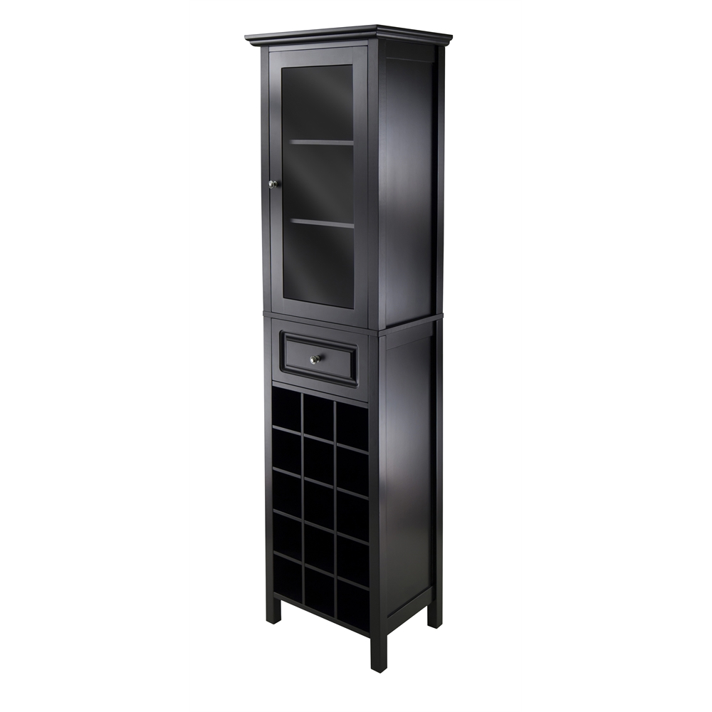 Burgundy Wine Cabinet 15-Bottle
