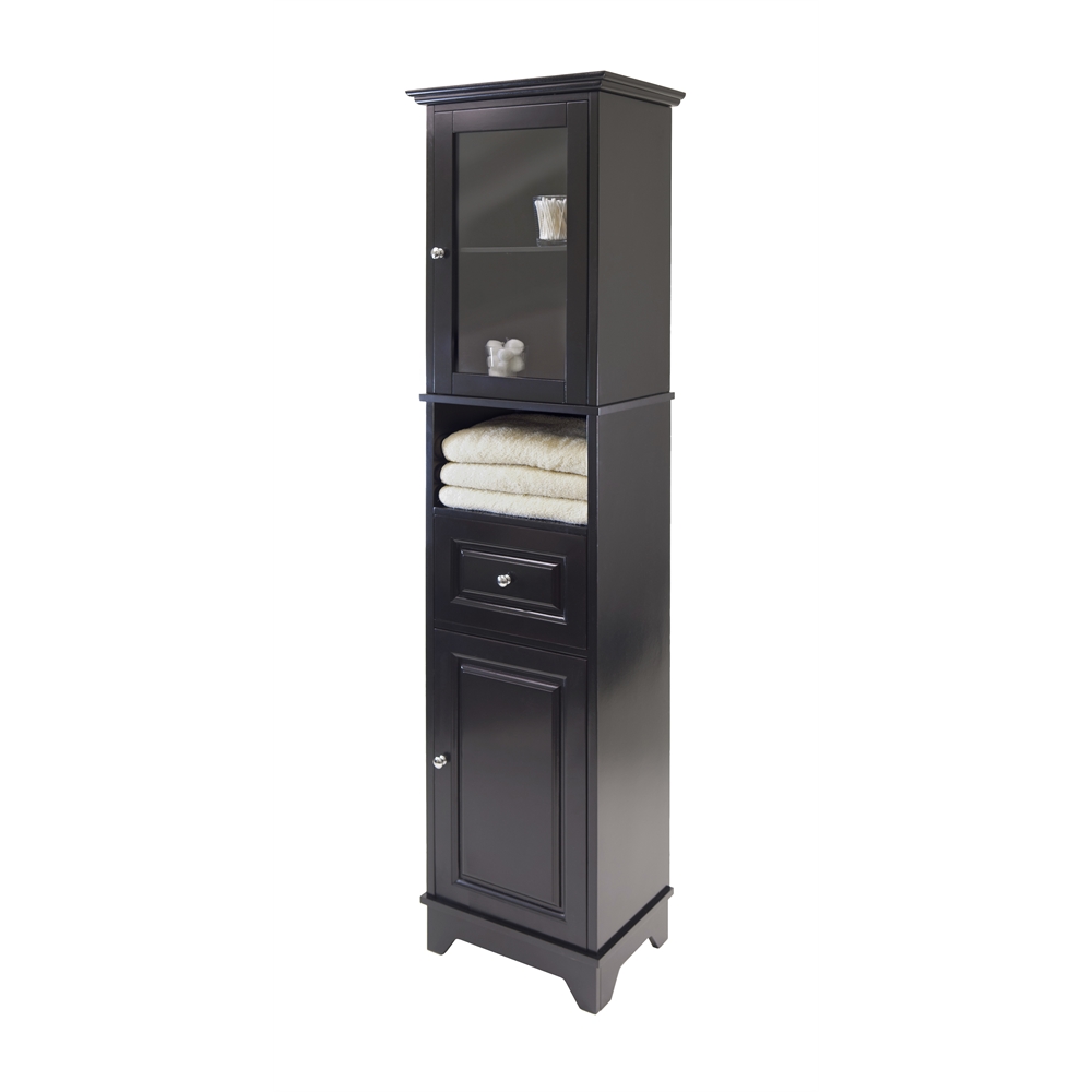 Alps Tall Cabinet with Glass Door and Drawer
