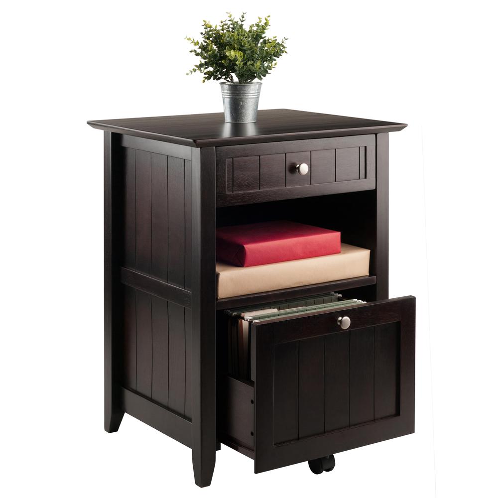 Burke File Cabinet Coffee Finish