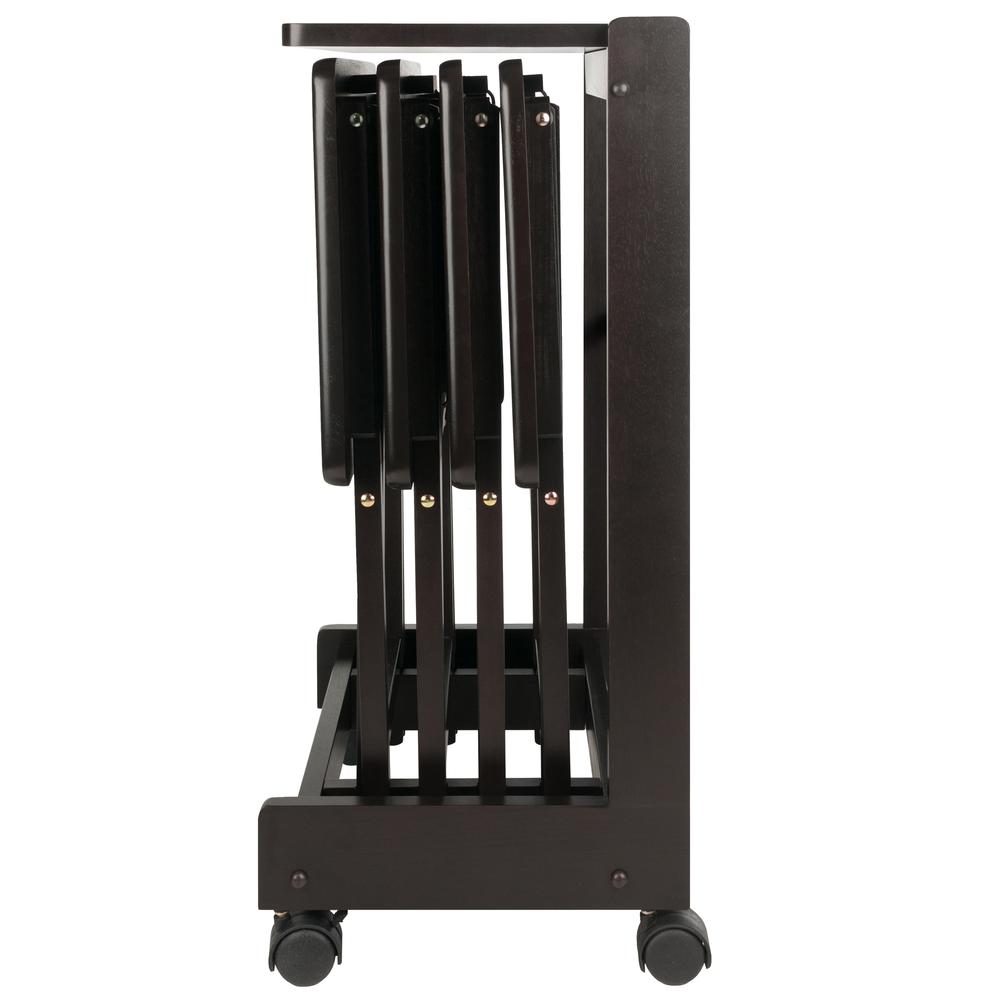 Brienda 5-PC Set Flip Top Snack Table Coffee Finish