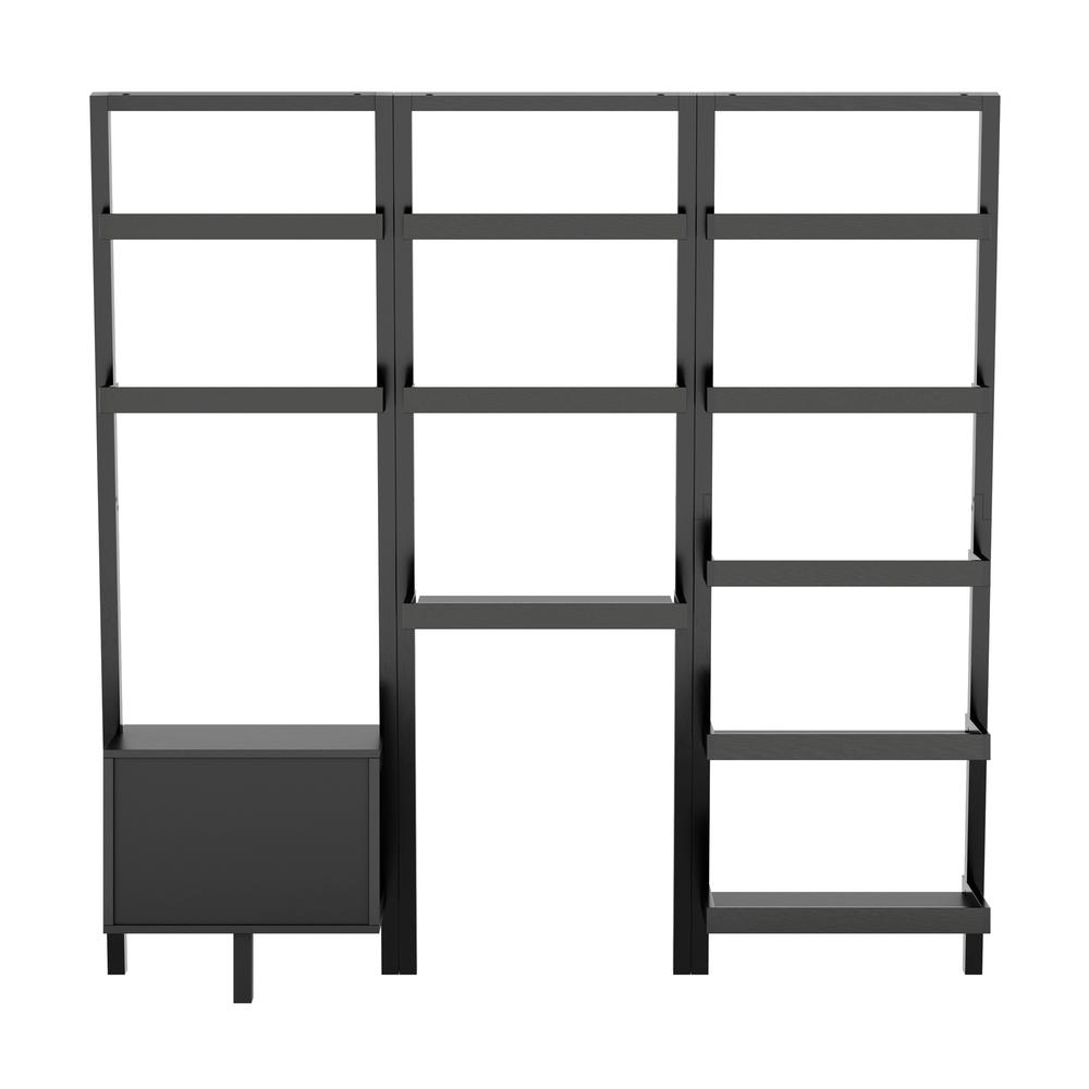 Bellamy 3-Pc Leaning Desk & Shelf Set