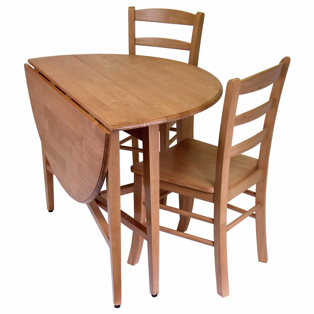 Drop Leaf Table with 2 Ladder Back Chairs