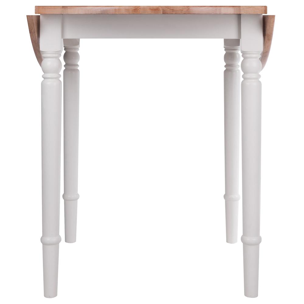 Sorella Round Drop Leaf Table Natural/White Finish