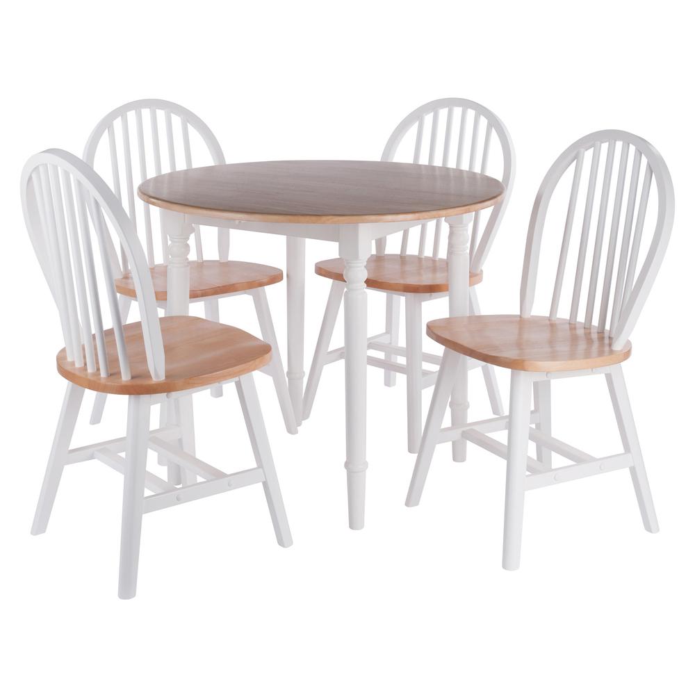 Sorella 5-Pc Drop Leaf Dining Table with Windsor Chairs