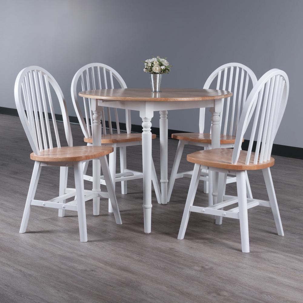Sorella 5-Pc Drop Leaf Dining Table with Windsor Chairs