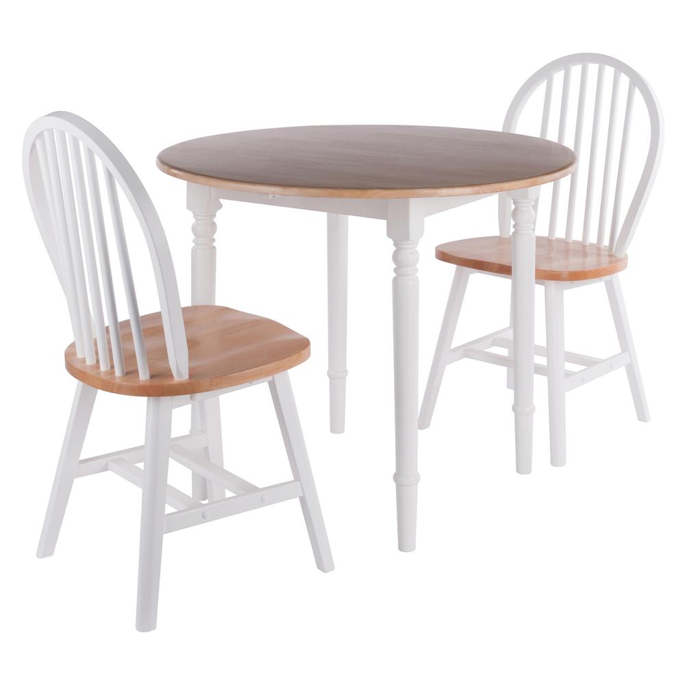 Sorella 3-Pc Drop Leaf Dining Table with Windsor Chairs
