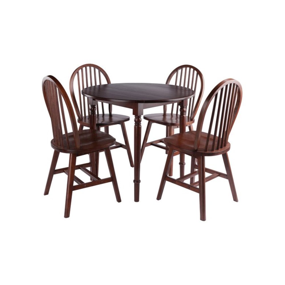 Sorella 5-Pc Drop Leaf Dining Table with Windsor Chairs