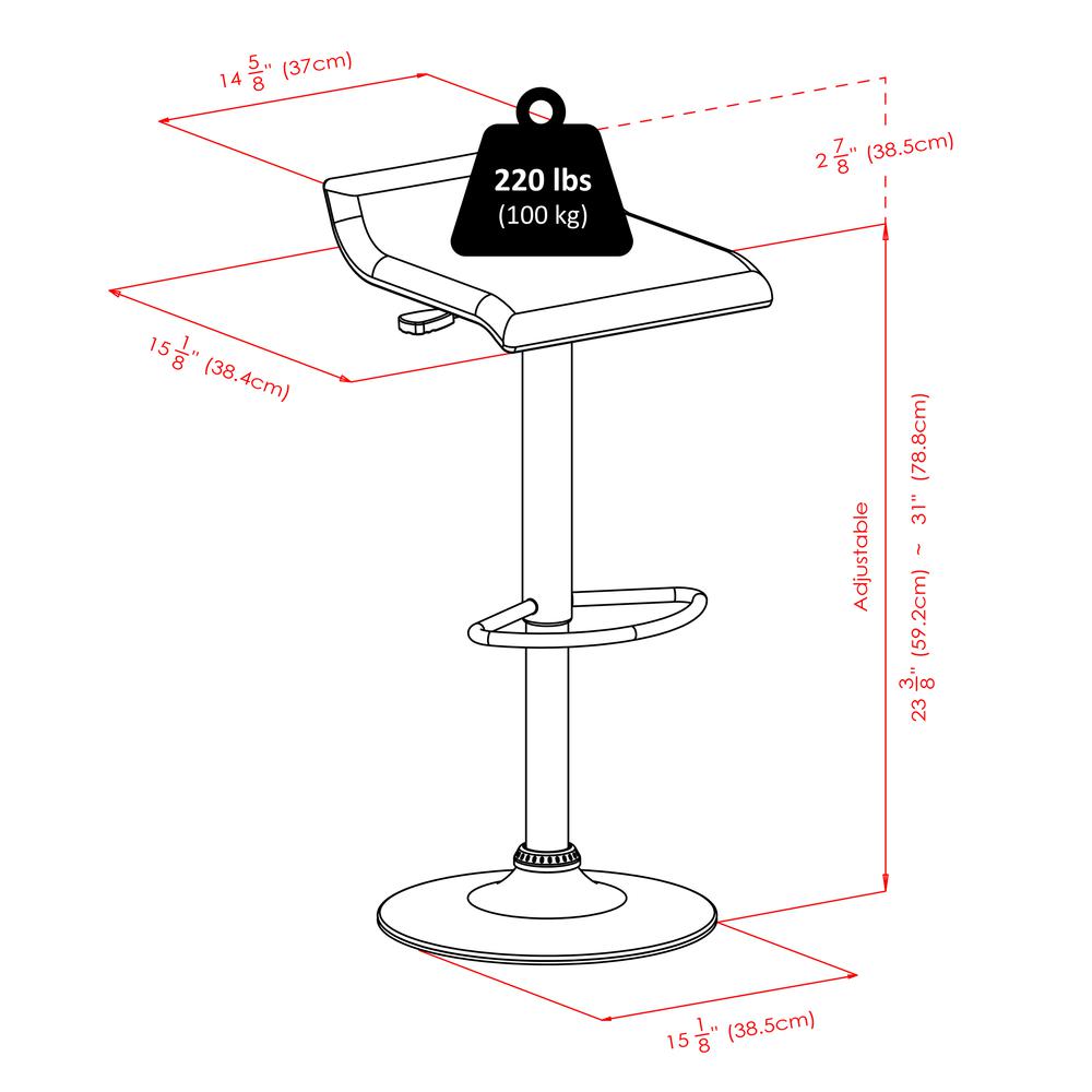 Cora 3pc Round Pub Table with 2 Swivel Stools