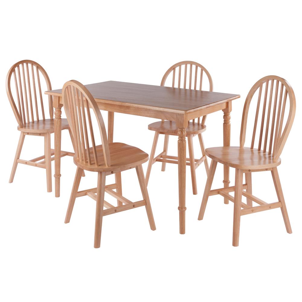 Ravenna 5-Pc Dining Table with Windsor Chairs