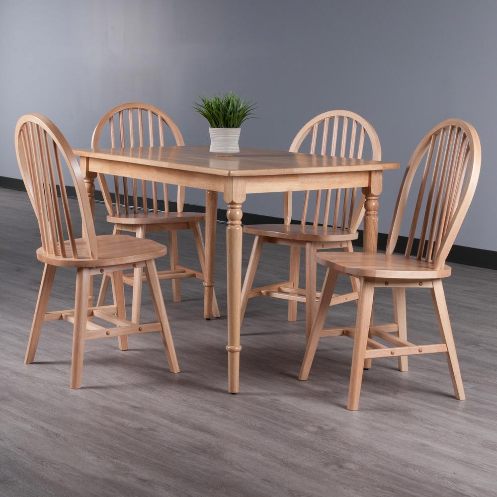 Ravenna 5-Pc Dining Table with Windsor Chairs