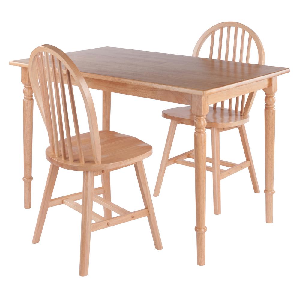 Ravenna 3-Pc Dining Table with Windsor Chairs