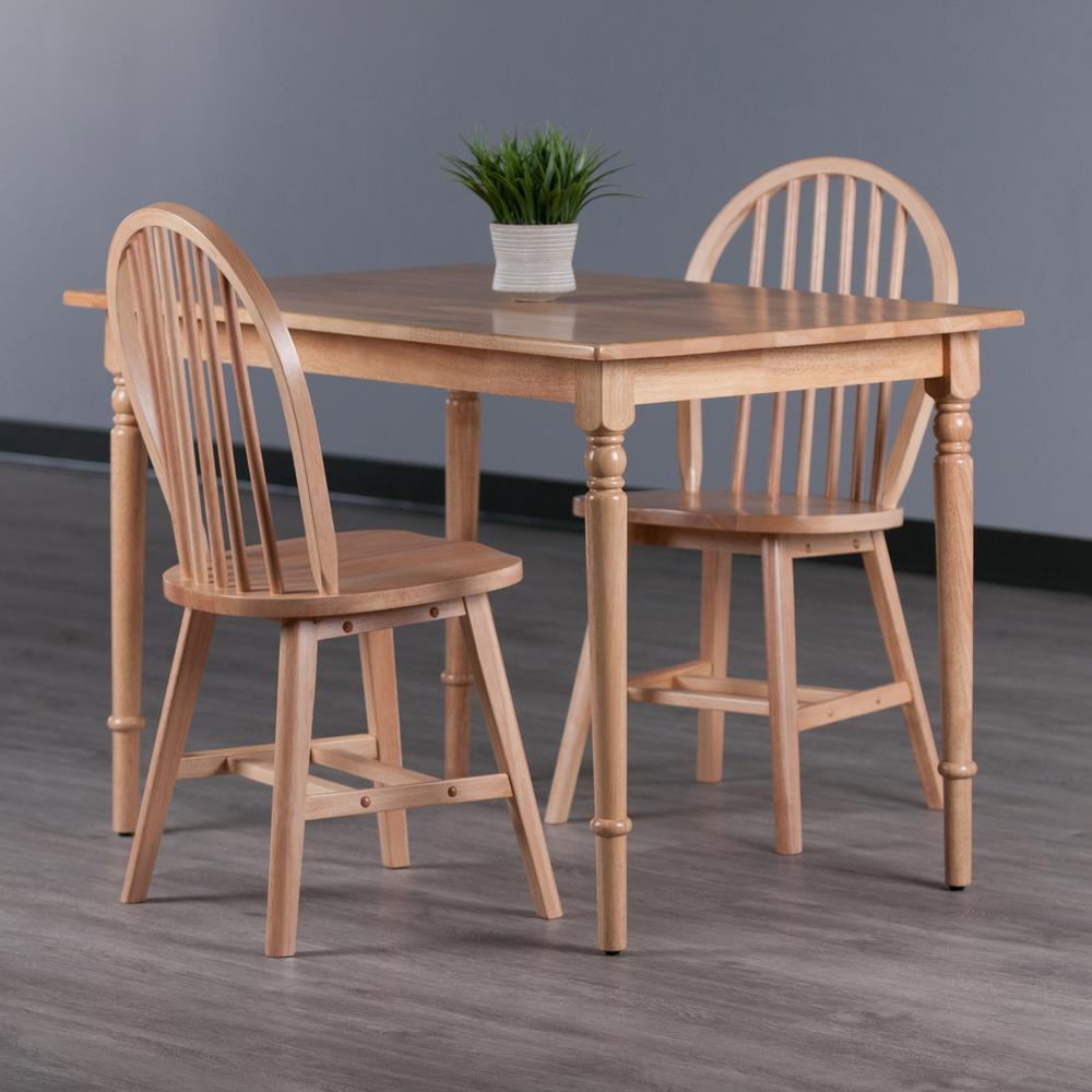 Ravenna 3-Pc Dining Table with Windsor Chairs