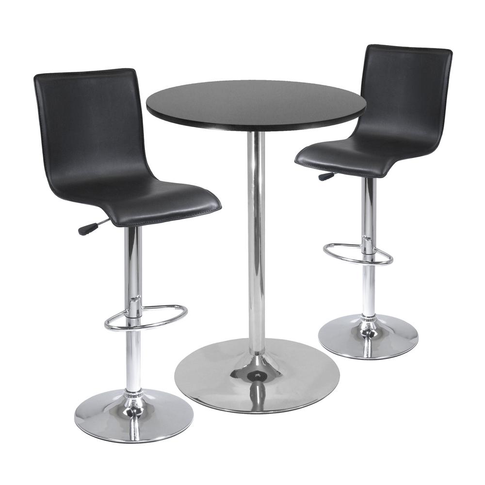 28″ Round Table with 2 L-Shape Airlift Stools