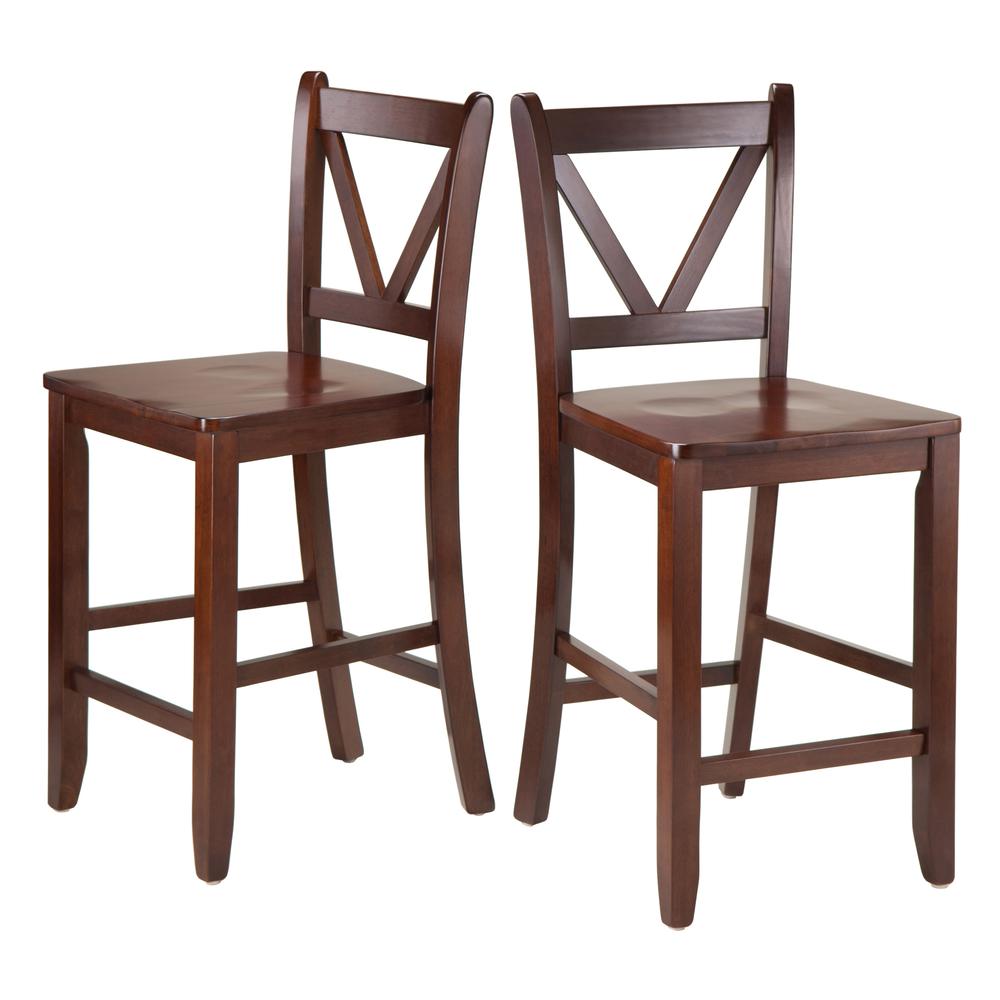 Victor 2-pc 24″ V Back Counter Stools