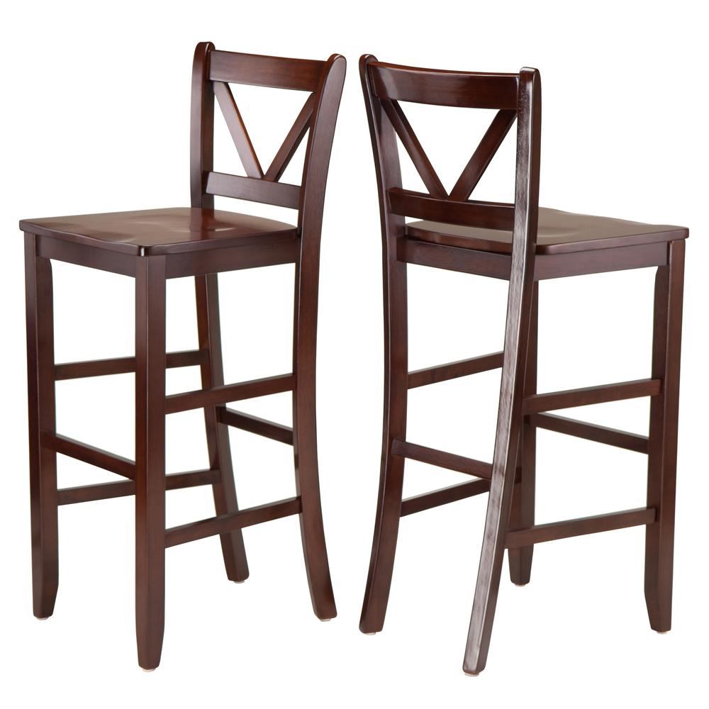 Victor 2-pc 29″ V Back Bar Stools