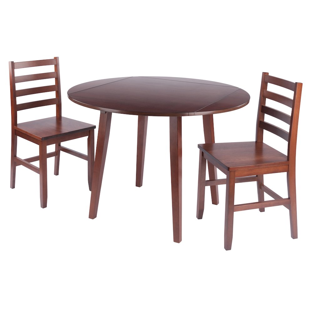Dawson 3-Pc Drop Leaf Table with Ladder-back Chairs