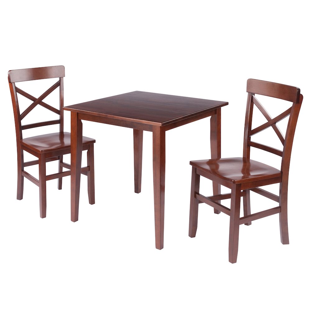 Groveland 3-Pc Set Dining Table with X-Back Chairs