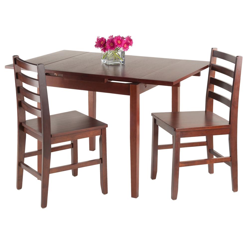 Pulman 3-Pc Set Extension Table w/ 2 Ladder Back Chairs