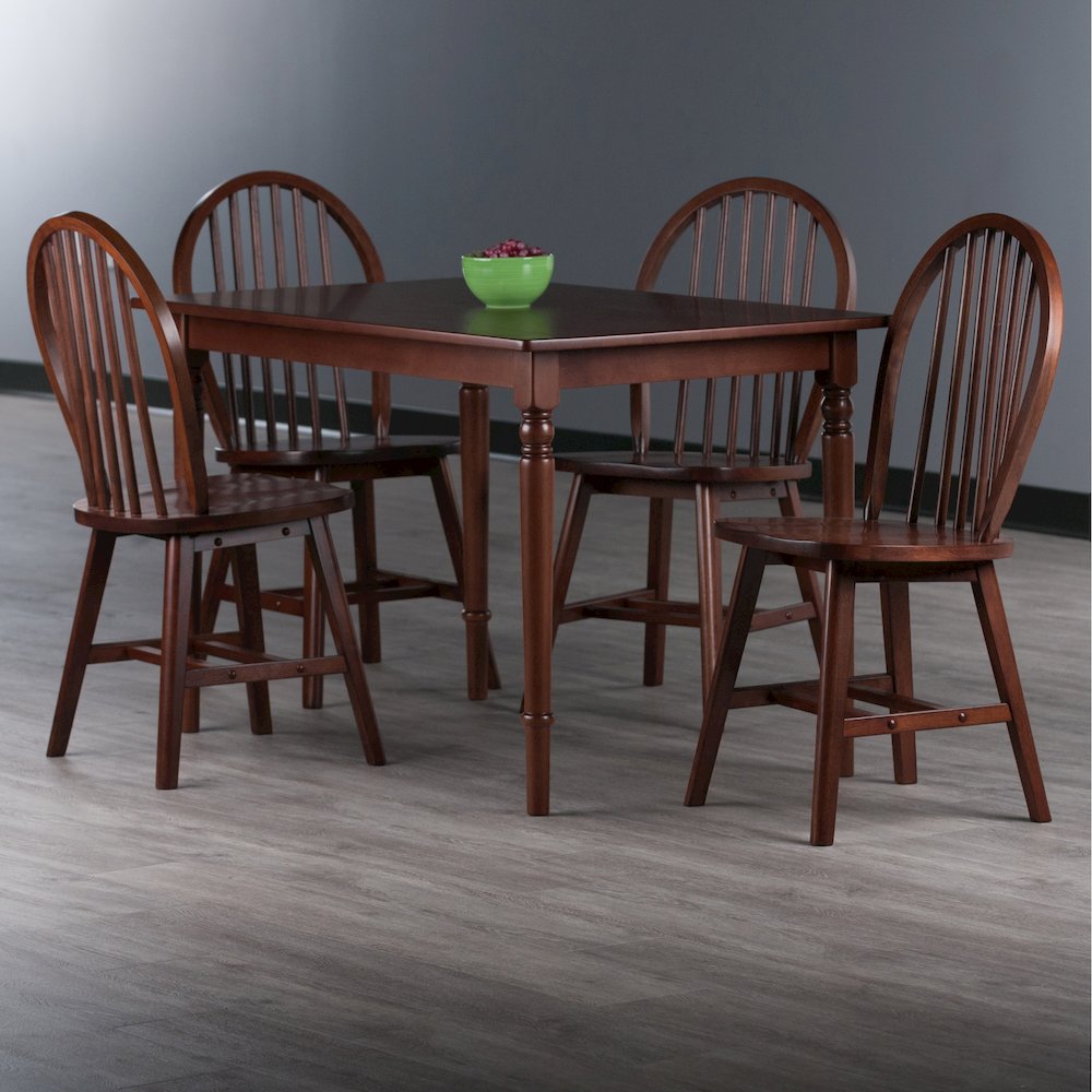 Ravenna 5-Pc Dining Table with Windsor Chairs