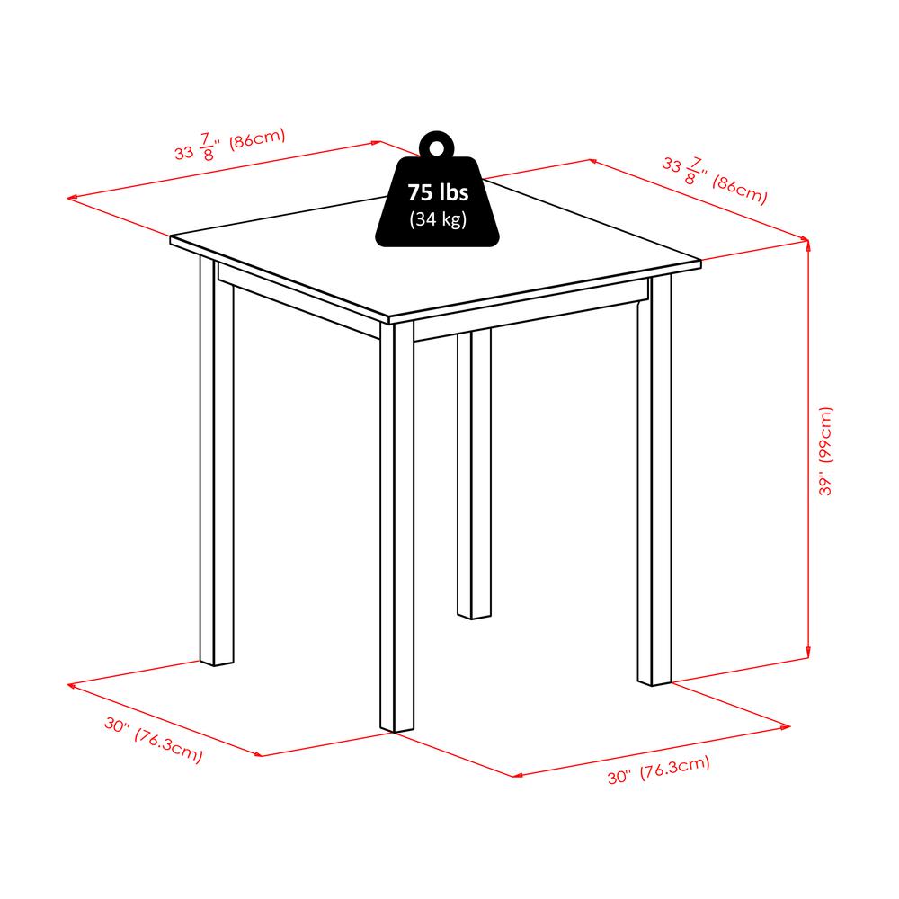 Parkland 5pc High Table with 29″ Ladder Back Stools