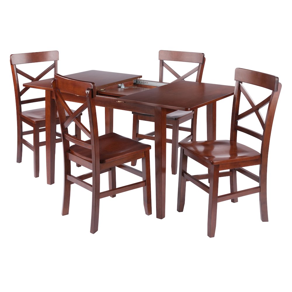 Darren 5-pc Set Dining Table with X-Back Chairs