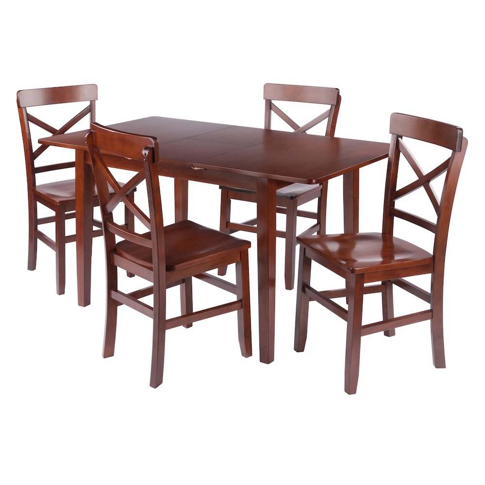 Darren 5-pc Set Dining Table with X-Back Chairs