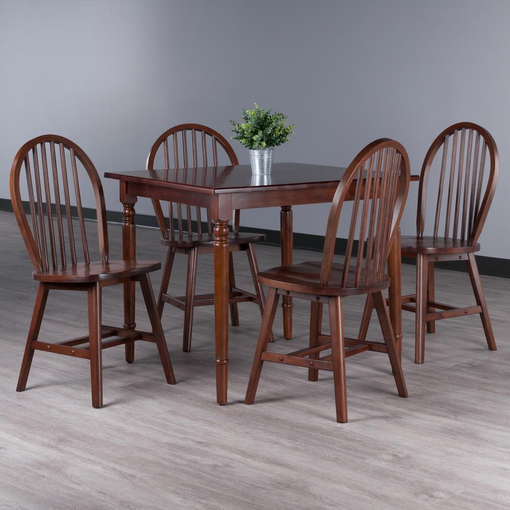 Mornay 5-Pc Dining Table with Windsor Chairs