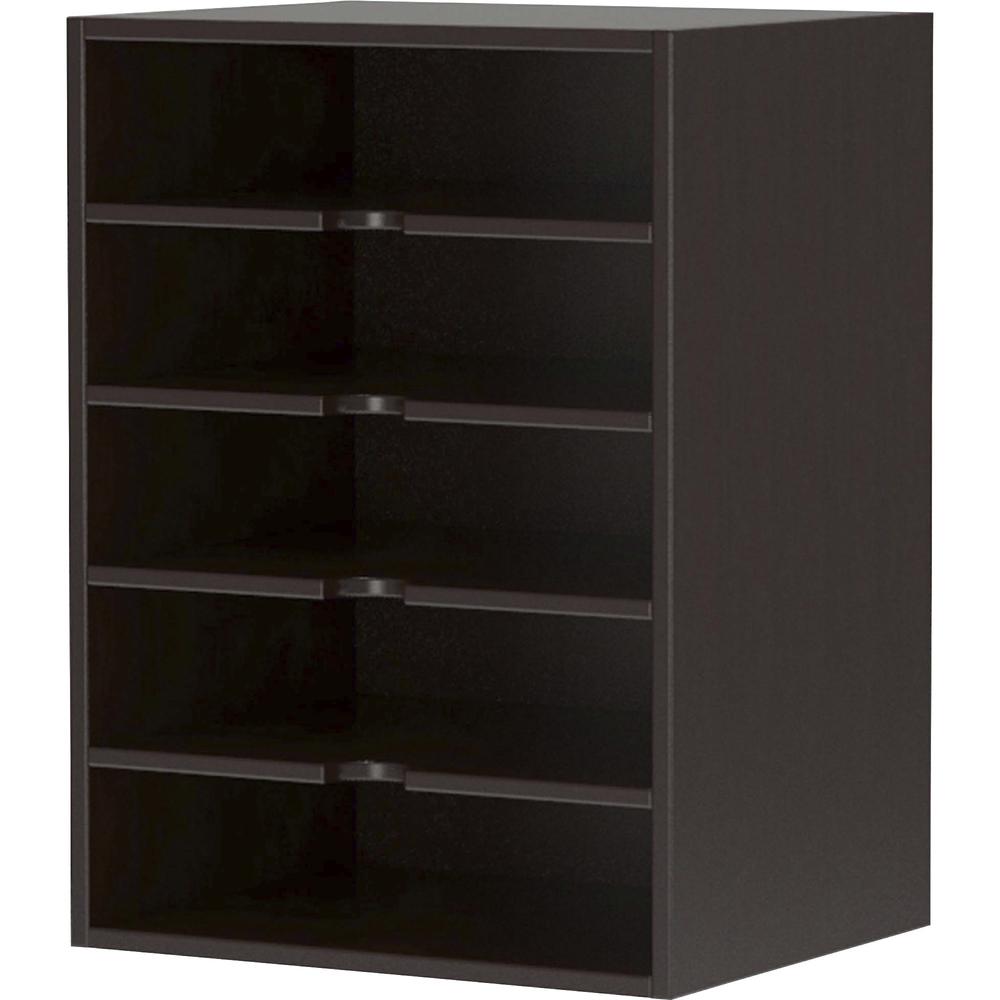 Mayline Aberdeen Series Horizontal Paper Organizer – 15″ x 11.8″ x 20.3″ – Fluted Edge – Material: Particleboard – Finish: Laminate