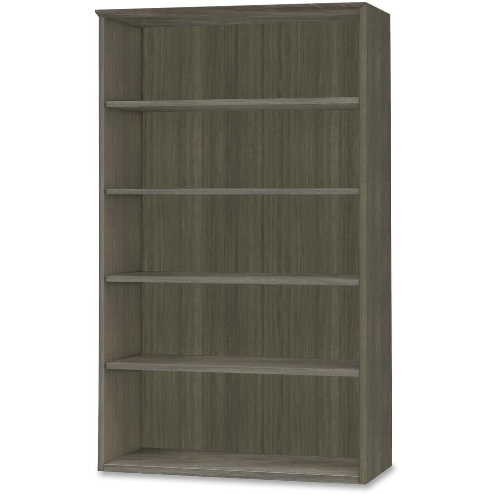 Mayline Medina Series Gray Laminate. 5-Shelf Bookcase – 36″ x 13″68″ Bookshelf