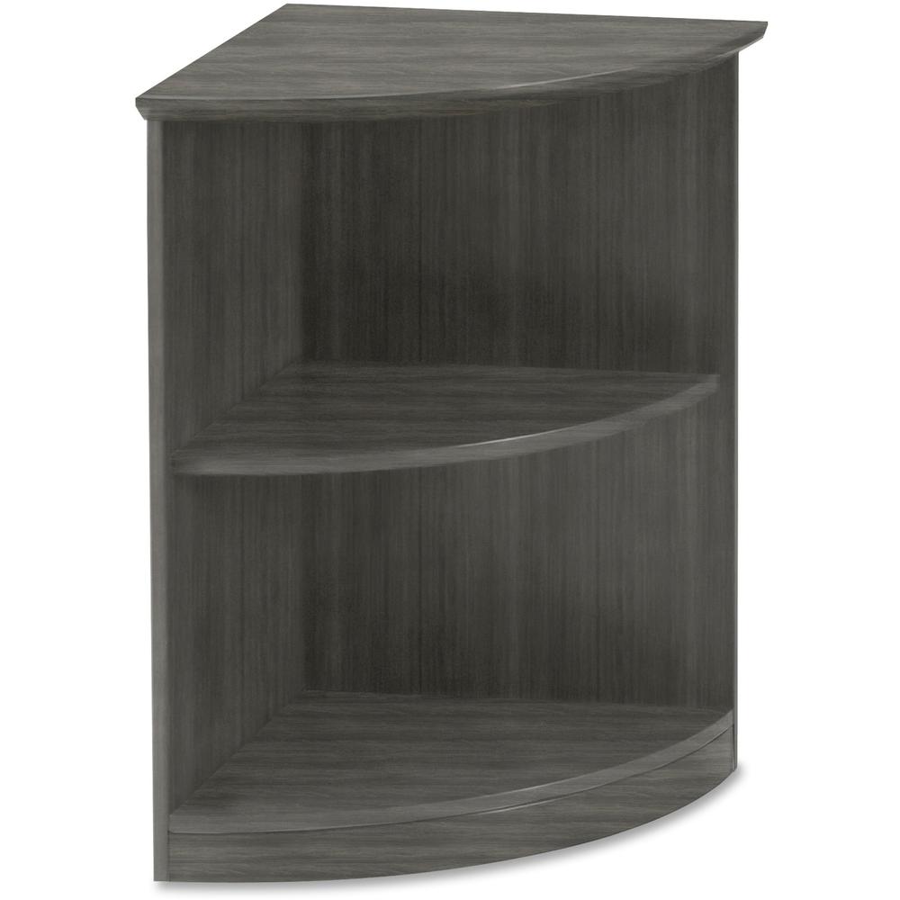 Mayline Medina – Open 1/4-Round Bookcase – 1″ Thickness Shelf