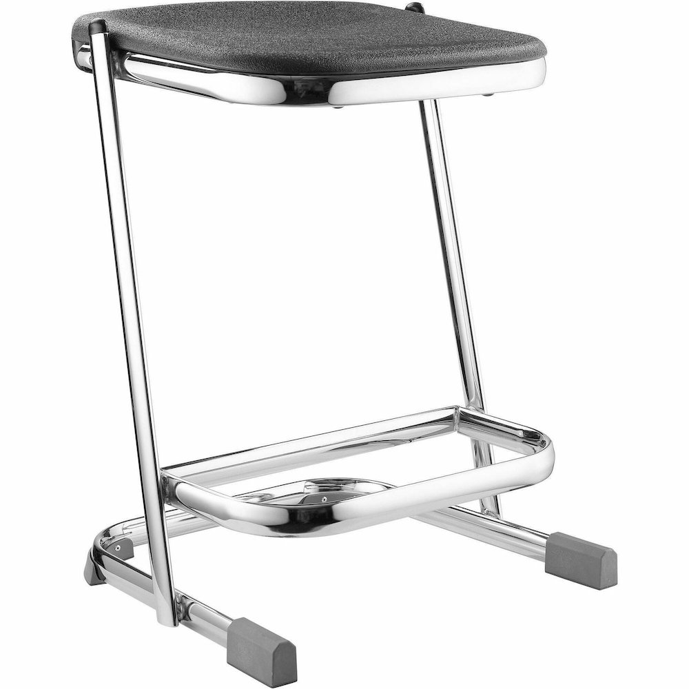 National Public Seating 6600 Series Elephant Z-Stool – Black Seat Color – Polypropylene Seat Material – Chrome Frame Color – Steel Frame Material – Sled