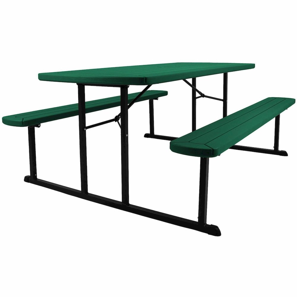 National Public Seating Folding Picnic Tables – Green