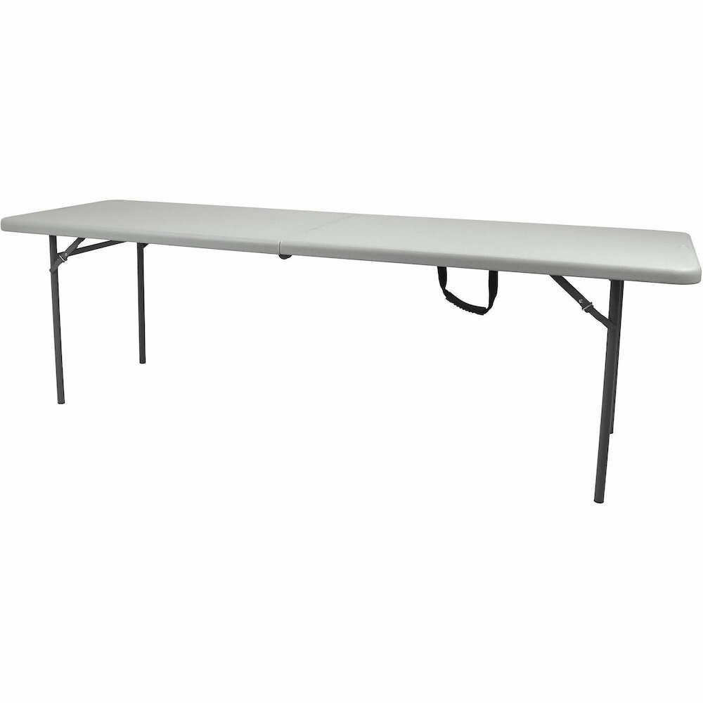 National Public Seating Industrial Fold-in-Half Tables – Speckled Gray Rectangle Top – Four Leg Base – 4 Legs – 700 lb Capacity – 96″ Table Top Length x 30″ Table Top Width x 1.70″ Table Top Thickness
