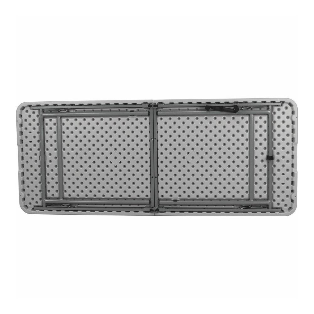 National Public Seating Industrial Fold-in-Half Tables – Speckled Gray Rectangle Top – Four Leg Base – 4 Legs – 700 lb Capacity – 60″ Table Top Length x 30″ Table Top Width x 1.70″ Table Top Thickness