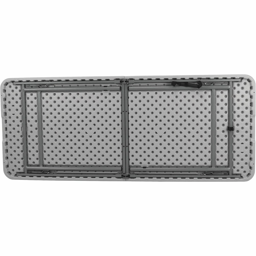 National Public Seating Industrial Fold-in-Half Tables – Speckled Gray Rectangle Top – Four Leg Base – 4 Legs – 700 lb Capacity – 60″ Table Top Length x 30″ Table Top Width x 1.70″ Table Top Thickness
