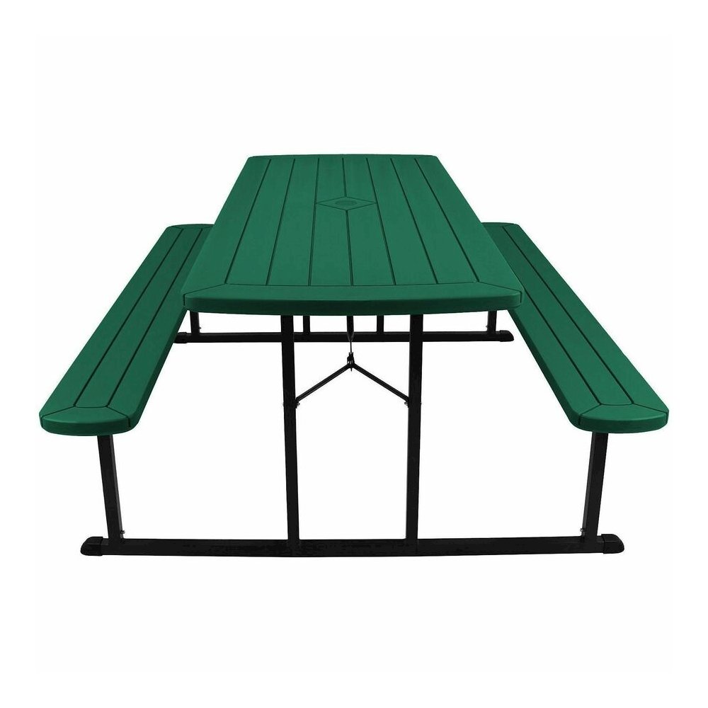 National Public Seating Folding Picnic Tables – Green