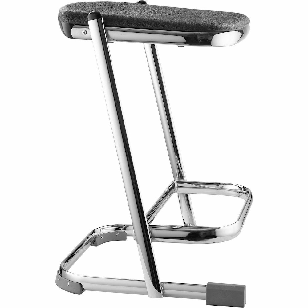 National Public Seating 6600 Series Elephant Z-Stool – Black Seat Color – Polypropylene Seat Material – Chrome Frame Color – Steel Frame Material – Sled