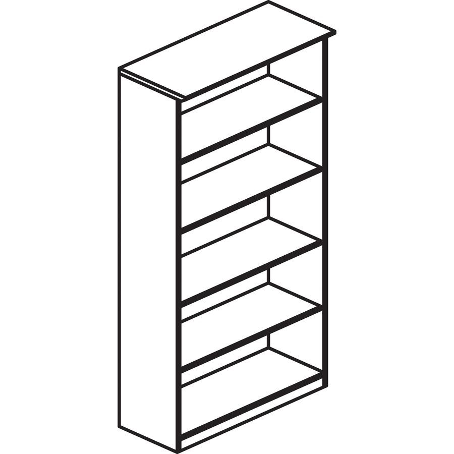 1″ Shelf – 5 Shelve(s) – 4 Adjustable Shelf(ves) – Finish: Gray Steel Laminate – Stain Resistant