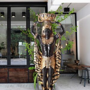 Multicolored Egyptian Male Plant Holder