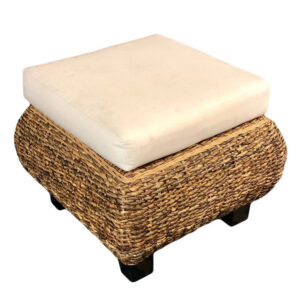 This natural organic Ottoman or Foot Stool is from the Cabana Grand Collection. Measuring 23.64 x 13.79 x 23.64 Inches. Sold Separately