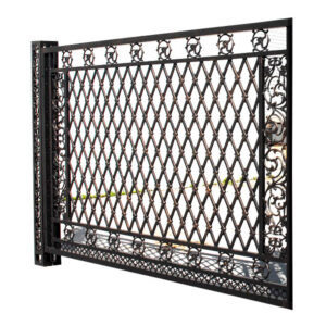 Presenting the Bridgeton Moore Large Fence at 114" wide x 2" deep x 74.5" tall.  Owners