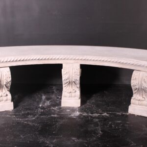 Perfect excuse to spend more time outdoors. The Royal Garden Bench from AFD Home is a cost effective and beautiful alternative to a genuine stone bench. Fiberglass construction with a stonelike finish this bench provides all the awe of a real stone bench while being only a fraction of the cost. Enhance your backyard